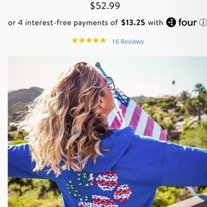 Pawz independence zip up hoodie